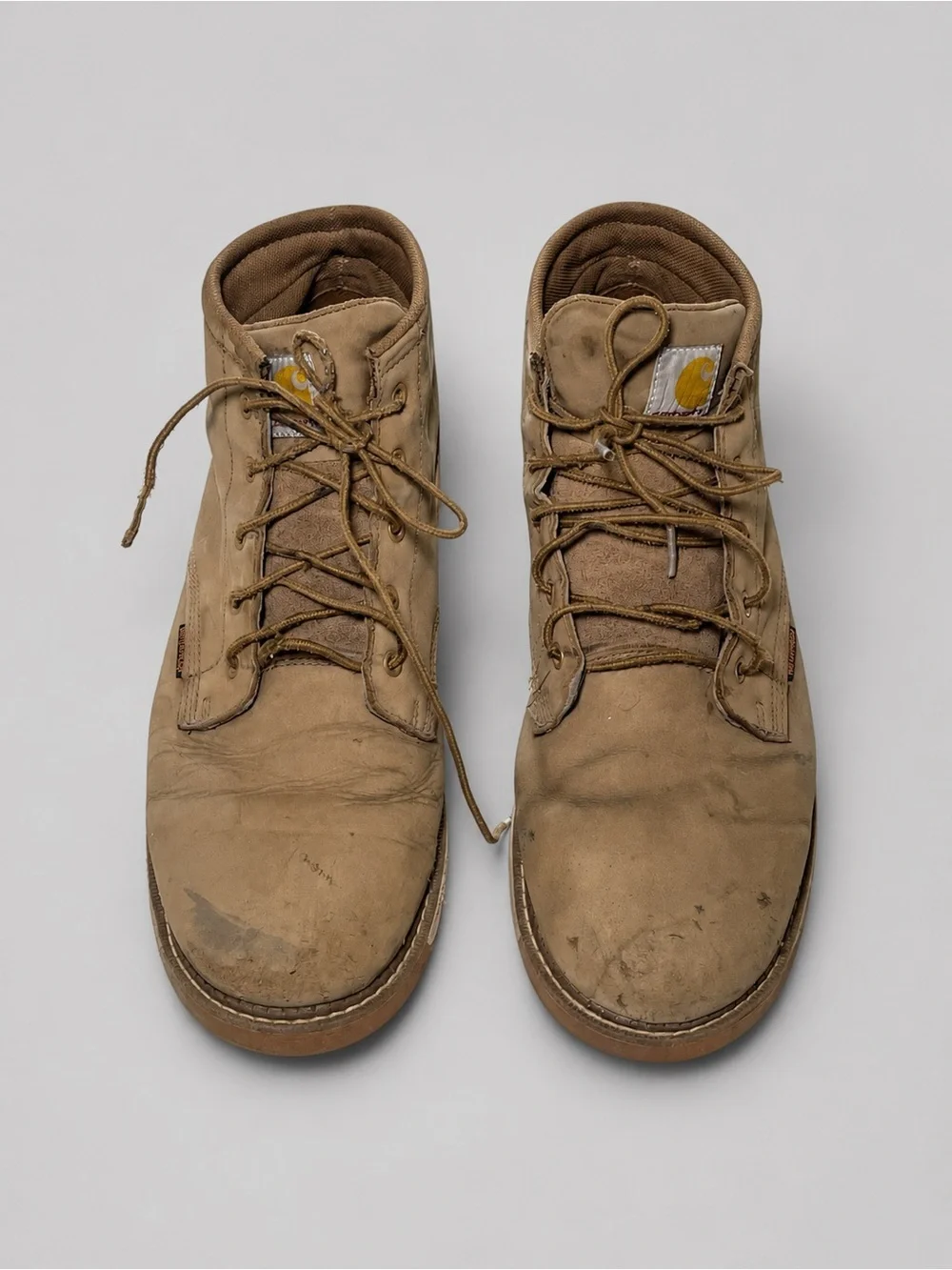 Carhartt Waterproof Work Boots Women's US 14 Tan Leather Lace-Up Work